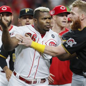 Keone Kela admits high pitch to the Reds' Derek Dietrich was on