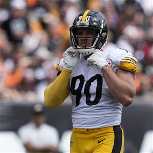 CINCINNATI, OH - SEPTEMBER 11: Pittsburgh Steelers wide receiver Chase  Claypool (11) reacts during the game against the Pittsburgh Steelers and  the Cincinnati Bengals on September 11, 2022, at Paycor Stadium in