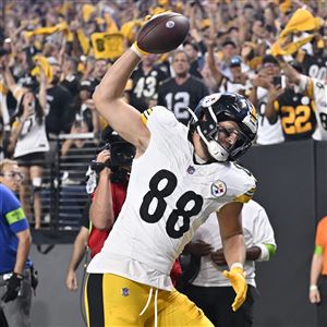 ATLANTA, GA – DECEMBER 04: Pittsburgh punter Pressley Harvin III (6) punts  the ball during the NFL game between the Pittsburgh Steelers and the  Atlanta Falcons on December 4th, 2022 at Mercedes-Benz