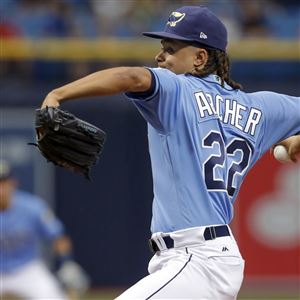 Tampa Bay Rays Blake Snell Chris Archer on-Field Patch Baseball