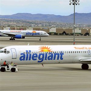 The twice-weekly Allegiant flights to McGhee Tyson Airport will begin May 17, the airline announced Tuesday.  