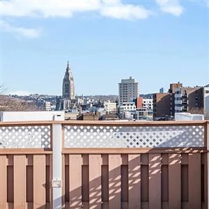 The rooftop deck at 372 S. Highland Ave.  