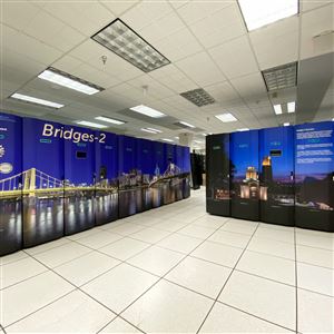 Rows of computers line the Pittsburgh Supercomputing Center in Oakland. Pennsylvania is on the shortlist for Stargate, a potentially $500 billion investment in the hardware needed to power artificial intelligence.