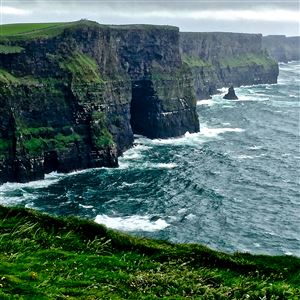 The Cliffs of Moher on the Wild Atlantic Way in County Clare, Ireland.  
