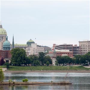 The Pennsylvania State Capitol in Harrisburg, Pa., June 15, 2019. Pennsylvania’s state government employs about 80,000 people.
