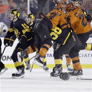 February 23, 2019 Pittsburgh Penguins Stadium Series Second Period Game  Worn Jerseys 