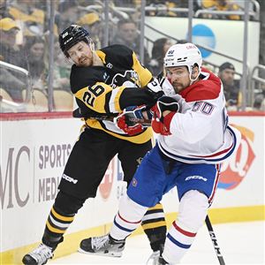 Video: John Marino suffers apparent injury in Penguins' loss to Rangers