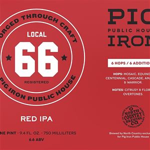 Pig Iron ale label.