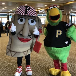 Pirates' Pierogi Race was so close it had to go to replay in the