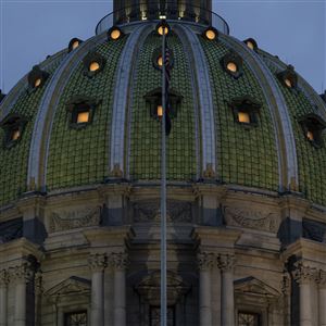 The Pennsylvania Capitol building in Harrisburg