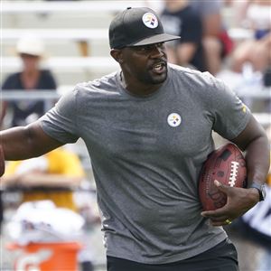 Pittsburgh Steelers wide receiver Antwaan Randle El (82) can't get to the  ball on a pass in the NFL football game between the Pittsburgh Steelers and  the Cleveland Browns, Sunday, Oct. 17