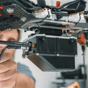 A drone navigation system developed by KEF Robotics, one of five startups using the "Scale" residency at Lawrenceville's Robotics Factory to grow ideas from prototype to product. The yearlong residency, overseen by regional investment group Innovation Works, is one of several programs developed through a $62.7 million federal Build Back Better Regional Challenge grant.