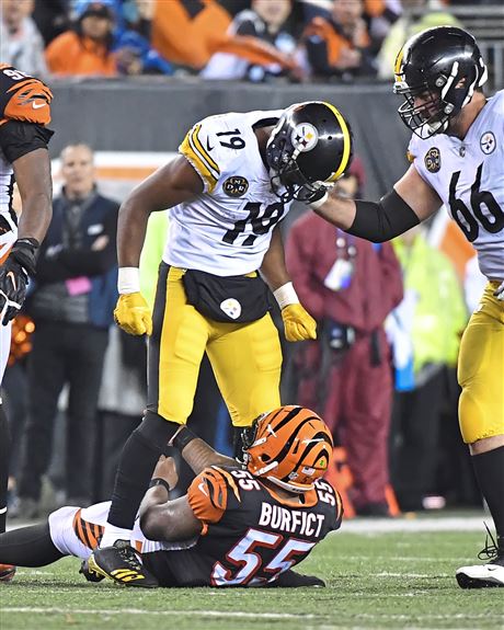 Antonio Brown knocked out by Vontaze Burfict HD 