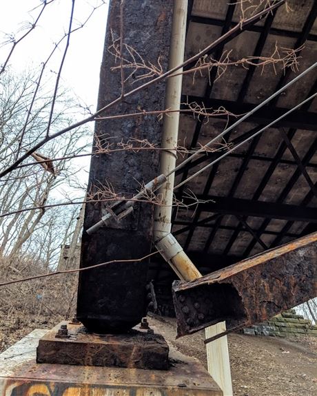 Pittsburgh man&#39;s 2018 photo shows rusted support under bridge that  collapsed in Frick Park | Pittsburgh Post-Gazette