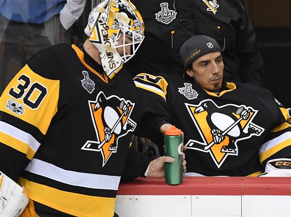 Matt Murray, still, is talking about how much Marc-Andre Fleury means to  him