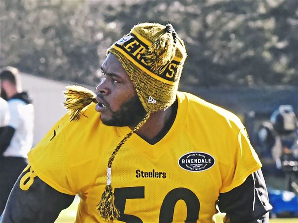 Vince Williams wears Ryan Shazier's jersey in practice