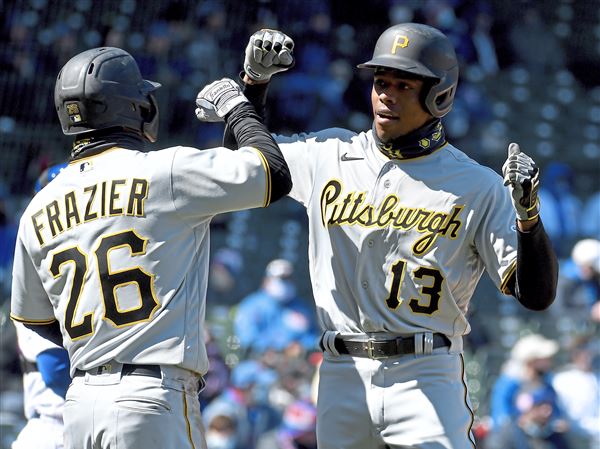 Ke'Bryan Hayes homers with dad Charlie watching in stands