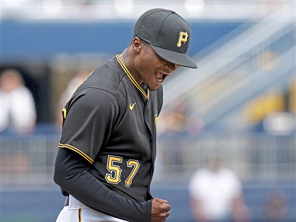 Pirates pitcher Yerry De Los Santos settled in quickly for his MLB