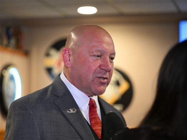 Republican candidate for Mayor Tony Moreno speaks to media at his election night watch party at the Moonlite Cafe in Brookline on Tuesday, May 20, 2025.   