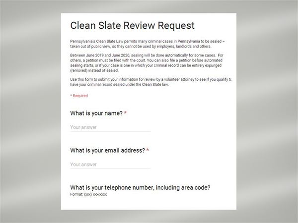 clean slate expungement