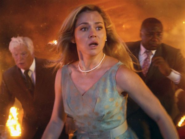 Brec Bassinger in a scene from “Final Destination Bloodlines.”