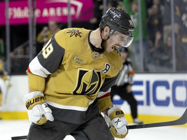 Reilly Smith places his baby inside Stanley Cup after Knights' victory