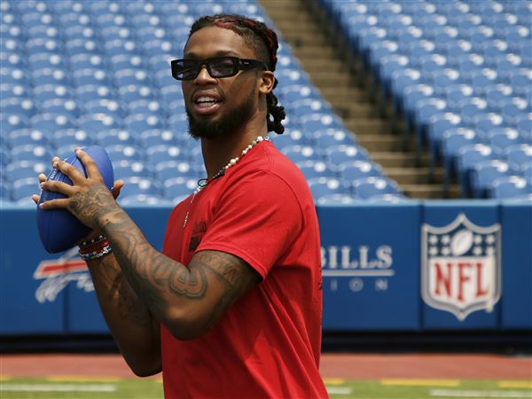 Bills' Damar Hamlin attends Panthers' CPR training event