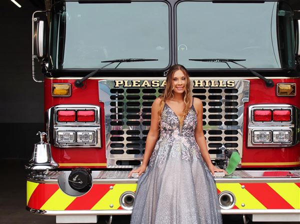 Fire Truck Prom Dresses