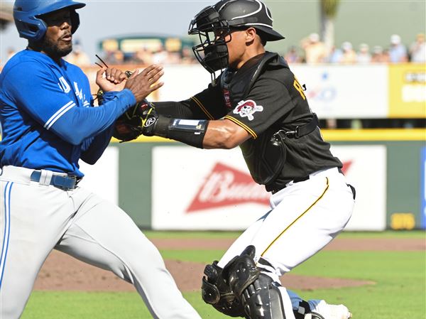 Pittsburgh Pirates second baseman Endy Rodriguez (80) during a MiLB Spring  Training game against the Atlanta