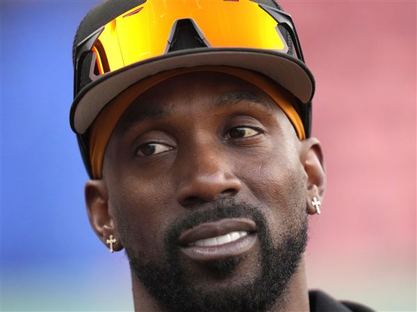 Andrew McCutchen and his adorable one-year old introduced by the