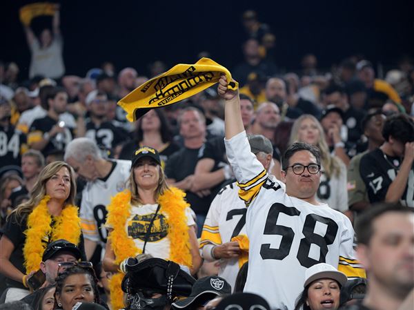 Steelers and Bills Fans Rocking Random Jerseys