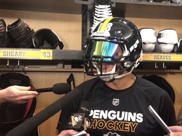 Nice game, Penguins, here's a helmet. Or a rock.