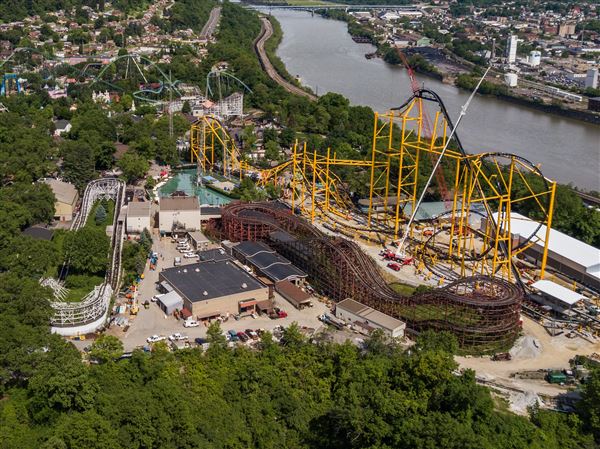 PHOTOS: Kennywood Park reveals Steel Curtain coaster vehicle