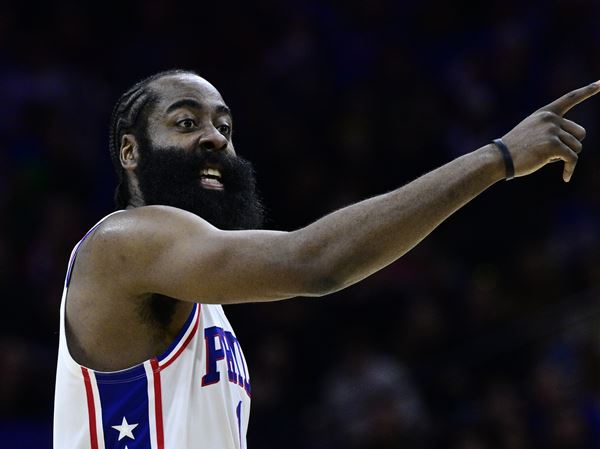 James Harden Beard Silhouette Philadelphia 76Ers Sixers Play The