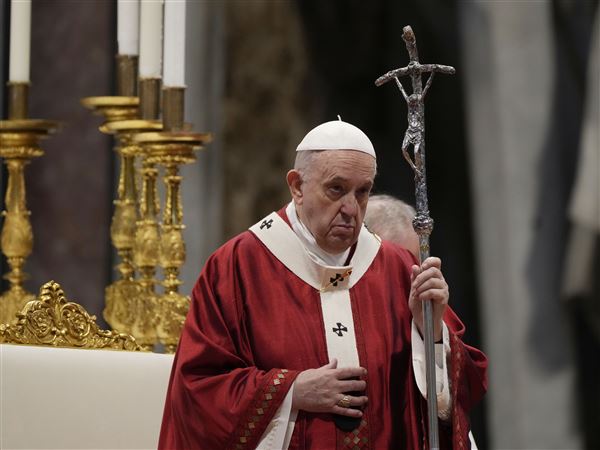 Roman Religious Catholic Church Papacy Small Pope Francis Figurine