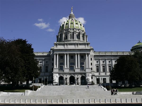 The state Capitol in Harrisburg