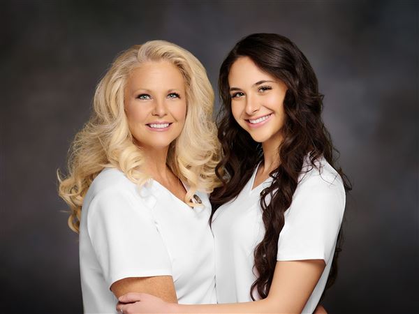 Mother-daughter duo Deborah and Victoria Sfamenos graduated from the Community College of Allegheny County in May with degrees in nursing.