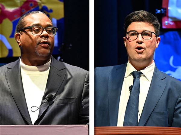 Mayor Ed Gainey and challenger Corey O'Connor