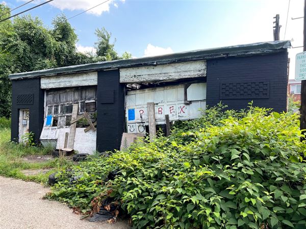 Since the city acquired the abandoned lot on Maxwell Way in 2017, it has fallen into ruin. Now the land bank has found a prospective buyer to return the property to productive use.