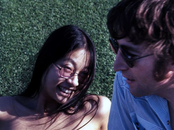 May Pang with John Lennon during the 18-month "Lost Weekend" from 1973-1975. 