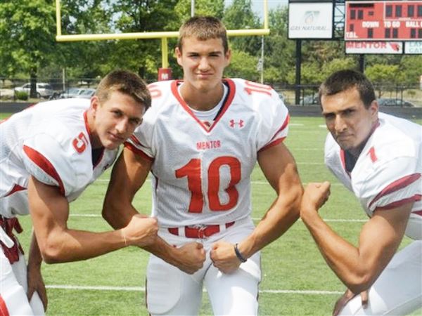 Mitchell Trubisky 10 Mentor High School The Fighting Cardinals Red