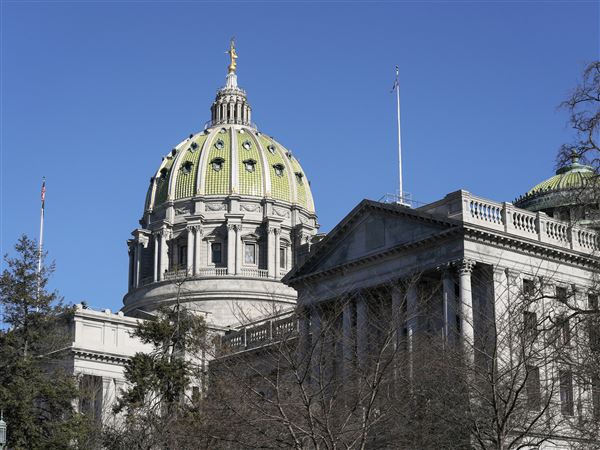 The Pennsylvania Capitol is seen, Feb. 6, 2024, in Harrisburg, Pa.